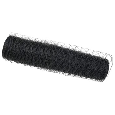 vidaXL Γκρι Εξάγωνος Φράχτης 0.8x25 μ Χάλυβας 2500x80x0.09cm