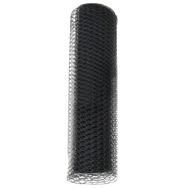 vidaXL Γκρι Hexagon Fence 0.4x100 μ Ατσάλι 10000x40x0.07cm