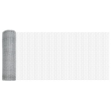 vidaXL Φράχτης 0.8x10 μ Γαλβανισμένο Ατσάλι 1000x80x0.05cm