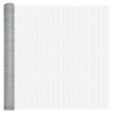 vidaXL Περίφραξη Εξαγώνων 1.5x10 μ Γαλβανισμένο Ατσάλι 1000x150x0.05cm
