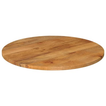 vidaXL Επιφάνεια Τραπεζιού Στρογγυλή 90x2,5cm Μασίφ Ξύλο Μάνγκο 1 τεμ.