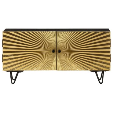 vidaXL Έπιπλο Τηλεόρασης 90x30x45cm από Μασίφ Ξύλο Μάνγκο