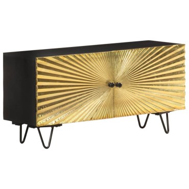 vidaXL Έπιπλο Τηλεόρασης 90x30x45cm από Μασίφ Ξύλο Μάνγκο