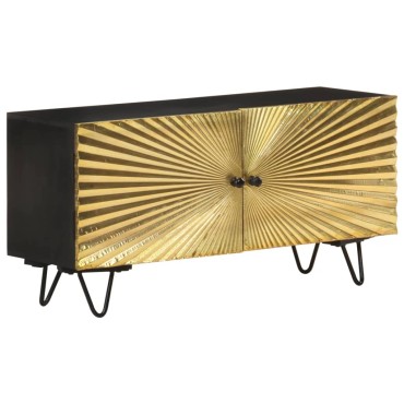 vidaXL Έπιπλο Τηλεόρασης 90x30x45cm από Μασίφ Ξύλο Μάνγκο