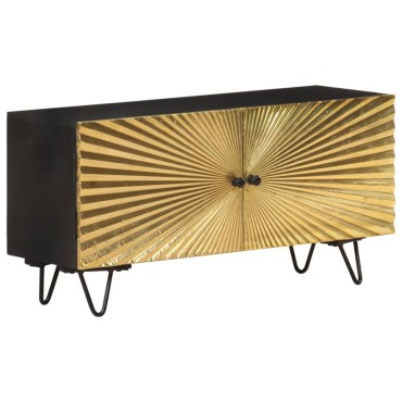 vidaXL Έπιπλο Τηλεόρασης 90x30x45cm από Μασίφ Ξύλο Μάνγκο