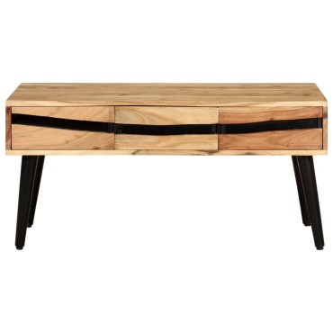 vidaXL Τραπεζάκι Σαλονιού 88x50x42cm από Μασίφ Ξύλο Ακακίας 1 τεμ.