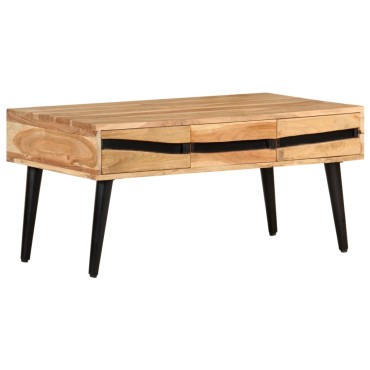 vidaXL Τραπεζάκι Σαλονιού 88x50x42cm από Μασίφ Ξύλο Ακακίας 1 τεμ.
