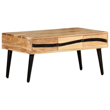 vidaXL Τραπεζάκι Σαλονιού 88x50x42cm από Μασίφ Ξύλο Ακακίας 1 τεμ.