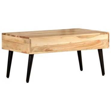 vidaXL Τραπεζάκι Σαλονιού 88x50x42cm από Μασίφ Ξύλο Ακακίας 1 τεμ.