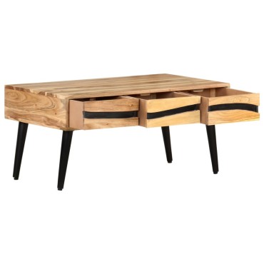vidaXL Τραπεζάκι Σαλονιού 88x50x42cm από Μασίφ Ξύλο Ακακίας 1 τεμ.