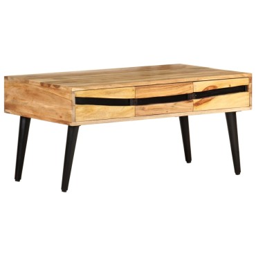 vidaXL Τραπεζάκι Σαλονιού 88x50x42cm από Μασίφ Ξύλο Ακακίας 1 τεμ.
