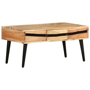 vidaXL Τραπεζάκι Σαλονιού 88x50x42cm από Μασίφ Ξύλο Ακακίας 1 τεμ.