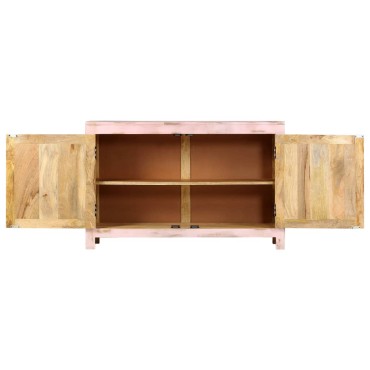 vidaXL Ντουλάπι Ανοιχτό Ροζ 110x35x70cm από Μασίφ Ξύλο Μάνγκο 1 τεμ.