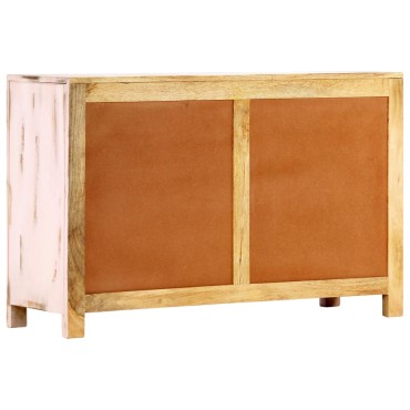 vidaXL Ντουλάπι Ανοιχτό Ροζ 110x35x70cm από Μασίφ Ξύλο Μάνγκο 1 τεμ.