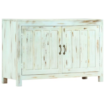 vidaXL Ντουλάπι Γαλάζιο 110x35x70cm από Μασίφ Ξύλο Μάνγκο 1 τεμ.