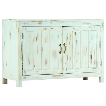 vidaXL Ντουλάπι Γαλάζιο 110x35x70cm από Μασίφ Ξύλο Μάνγκο 1 τεμ.