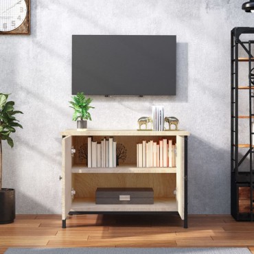vidaXL Έπιπλο Τηλεόρασης με Πόρτες Sonoma Δρυς 60x35x45cm Επεξ.Ξύλο
