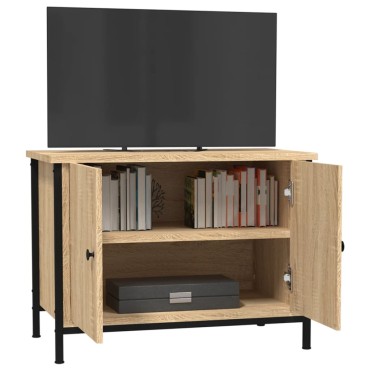 vidaXL Έπιπλο Τηλεόρασης με Πόρτες Sonoma Δρυς 60x35x45cm Επεξ.Ξύλο