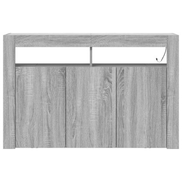 vidaXL Βιτρίνα Γκρι sonoma Κατασκευασμένο ξύλο 116x30x75cm Βιτρίνα 1 τεμ.