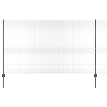 vidaXL Συρμάτινος Φράκτης με 44 U Posts Γκρι 1.4x50 μ Ατσάλι