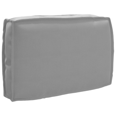 vidaXL Μαξιλάρι Παλέτας για Πλάτη Γκρι 60x40x12cm Ύφασμα Oxford