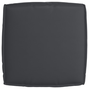 vidaXL Μαξιλάρι Παλέτας για Καθιστικό Μαύρο 60x60x12cm Άνιθος Ύφασμα