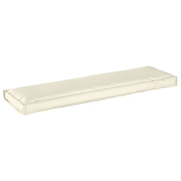 vidaXL Μαξιλάρι Παλέτας για Παγκάκι Κρεμ 140x40x8cm από Oxford