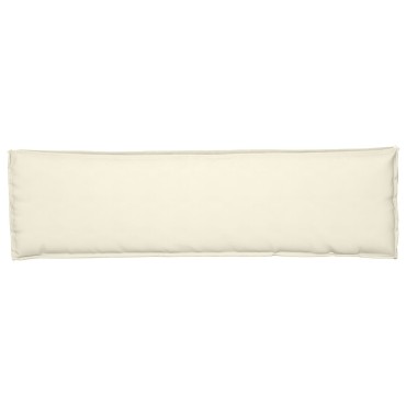 vidaXL Μαξιλάρι Παλέτας για Παγκάκι Κρεμ 140x40x8cm από Oxford
