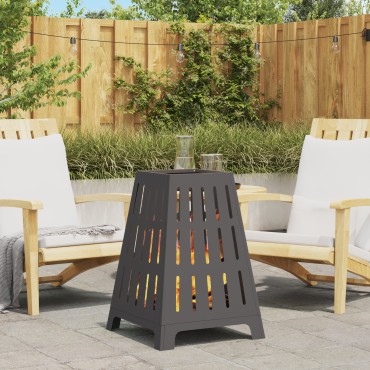 vidaXL Φωτιά Μπολ Μαύρο 50 x 50 x 70 cm Ατσάλι Σκληρυθέν στον Αέρα