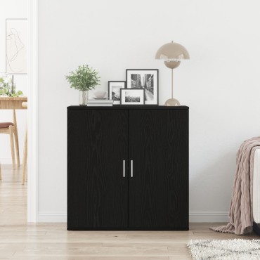 vidaXL Μπουφές Μαύρος Δρυός 79x38x80cm Επεξεργασμένο Ξύλο 1 τεμ.