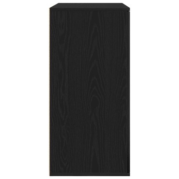 vidaXL Μπουφές Μαύρος Δρυός 79x38x80cm Επεξεργασμένο Ξύλο 1 τεμ.