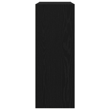 vidaXL Μαύρο Δρυς Τραπέζι Κονσόλας - 78x30x80cm - Φτιαγμένο από Επεξεργασμένο Ξύλο