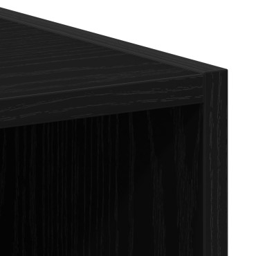 vidaXL Ντουλάπα Πλυντηρίου Μαύρη Βελανιδιά 64x24x190 εκ Επεξεργασμένο Ξύλο