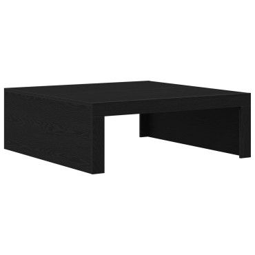 vidaXL Μαύρο Τραπεζάκι Σαλονιού - 100x100x35cm Φτιαγμένο από Σύνθετο Ξύλο 1 τεμ.