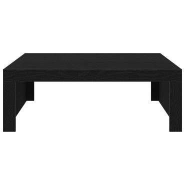 vidaXL Μαύρο Τραπεζάκι Σαλονιού - 100x100x35cm Φτιαγμένο από Σύνθετο Ξύλο 1 τεμ.