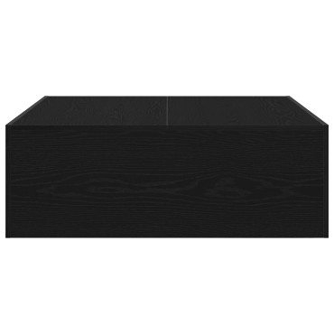 vidaXL Μαύρο Τραπεζάκι Σαλονιού - 100x100x35cm Φτιαγμένο από Σύνθετο Ξύλο 1 τεμ.