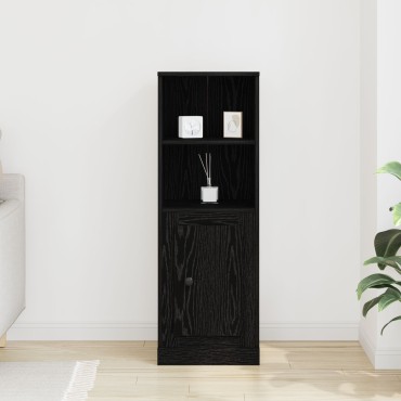 vidaXL Υψηλός Ντουλάπι Μαύρο Δρύς 36x35.5x103.5cm Επεξεργασμένο Ξύλο 1 τεμ.