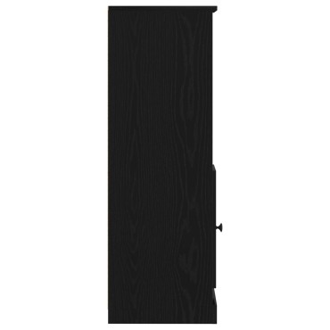 vidaXL Υψηλός Ντουλάπι Μαύρο Δρύς 36x35.5x103.5cm Επεξεργασμένο Ξύλο 1 τεμ.