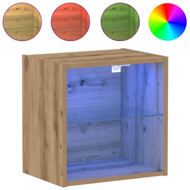 vidaXL Κρεμαστό Ράφι Μασίφ Δρυός 40x28,5x40cm Επεξεργασμένο Ξύλο 1 τεμ.