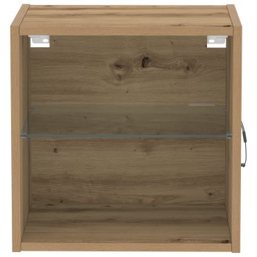 vidaXL Κρεμαστό Ράφι Μασίφ Δρυός 40x28,5x40cm Επεξεργασμένο Ξύλο 1 τεμ.