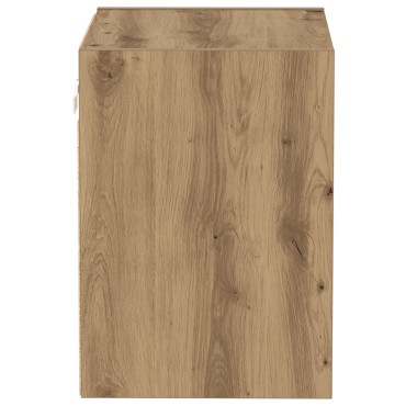 vidaXL Κρεμαστό Ράφι Μασίφ Δρυός 40x28,5x40cm Επεξεργασμένο Ξύλο 1 τεμ.