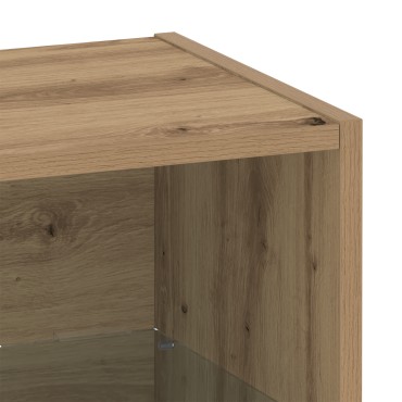 vidaXL Κρεμαστό Ράφι Μασίφ Δρυός 40x28,5x40cm Επεξεργασμένο Ξύλο 1 τεμ.