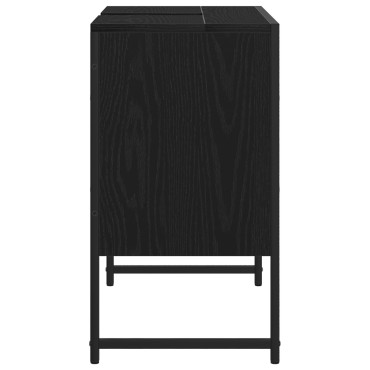 vidaXL Ντουλάπι Νιπτήρα  Μαύρης Δρυός 60x33x60cm Επεξεργασμένο Ξύλο 1 τεμ.