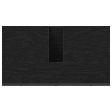 vidaXL Ντουλάπι Νιπτήρα  Μαύρης Δρυός 60x33x60cm Επεξεργασμένο Ξύλο 1 τεμ.