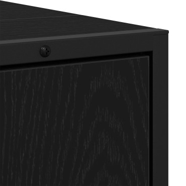 vidaXL Ντουλάπι Νιπτήρα  Μαύρης Δρυός 60x33x60cm Επεξεργασμένο Ξύλο 1 τεμ.