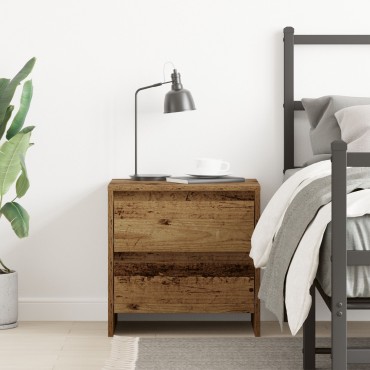 vidaXL Κομοδίνο Παλιό Ξύλο 45x34x44.5cm Επεξεργασμένο Ξύλο 1 τεμ.