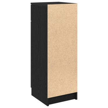 vidaXL Ντουλάπι Μπάνιου Μαύρη δρυς 32x34x90cm Επεξεργασμένο ξύλο 1 τεμ.