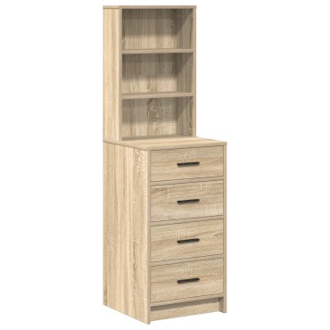 vidaXL Highboard Sonoma Oak 40x41x135cm Επεξεργασμένο Ξύλο 1 τεμ.