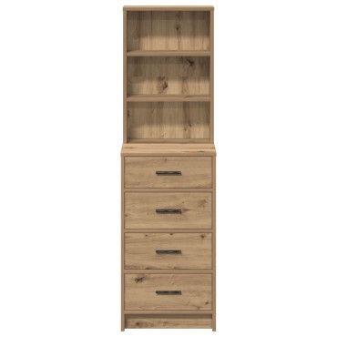 vidaXL Υψηλό ντουλάπι Artisan Δρυς 40x41x135cm Επεξεργασμένο ξύλο 1 τεμ.