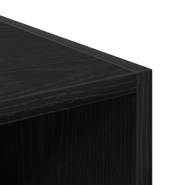 vidaXL Ντουλάπα Μαύρου Δρυός - 30x50x200cm, Φτιαγμένη από Επεξεργασμένο Ξύλο 1 τεμ.